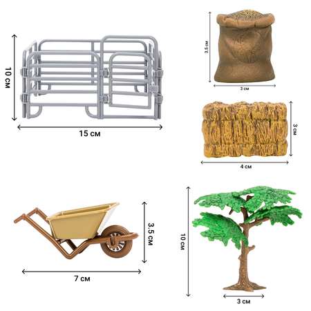 Набор фигурок Masai Mara На ферме 8 предметов ММ205-025