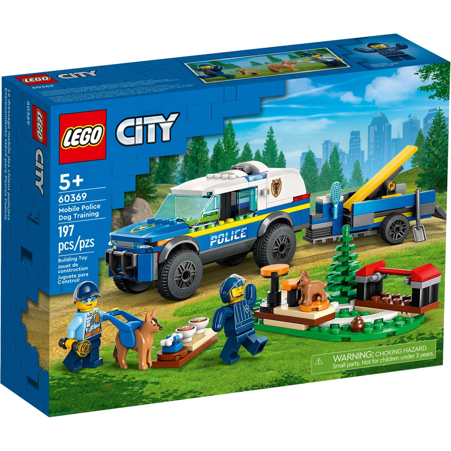 Конструктор LEGO City 60369 Дрессировка полицейской собаки