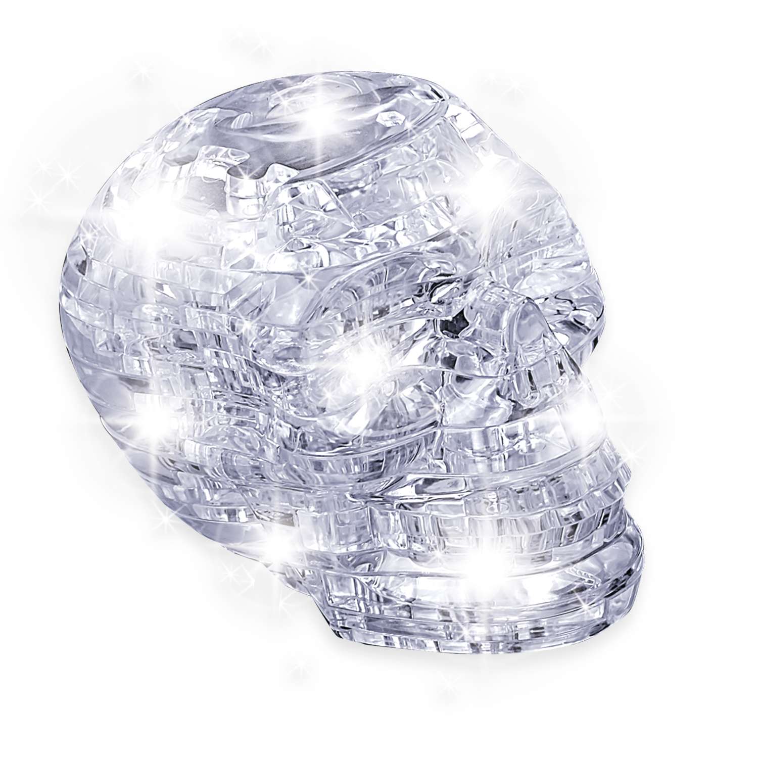 Развивающий 3Д пазл BONDIBON Череп с подсветкой 50 деталей Магия Кристаллов - фото 1