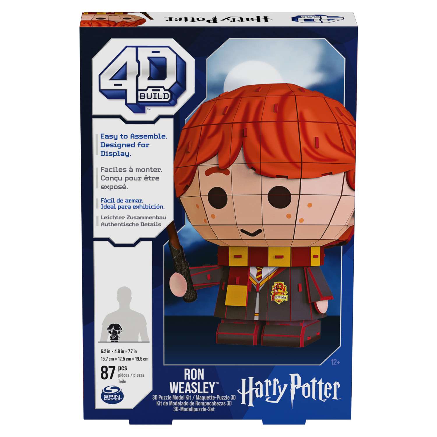 Пазл WWO Harry Potter 4D Build Ron Chibi 6069820 - фото 7