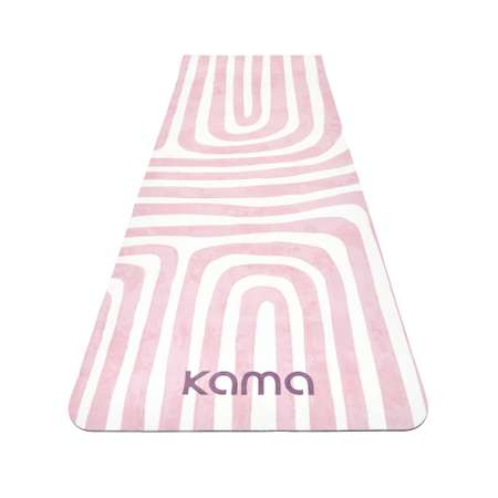 Коврик для йоги kama ТПЭ, микрофибра, 0,6 см