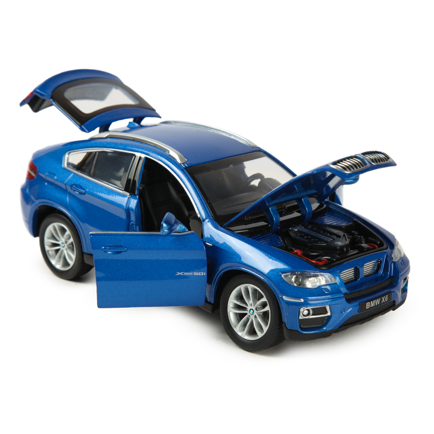 Машинка Mobicaro 1:26 BMW X6 Синяя 68250A 68250A - фото 5