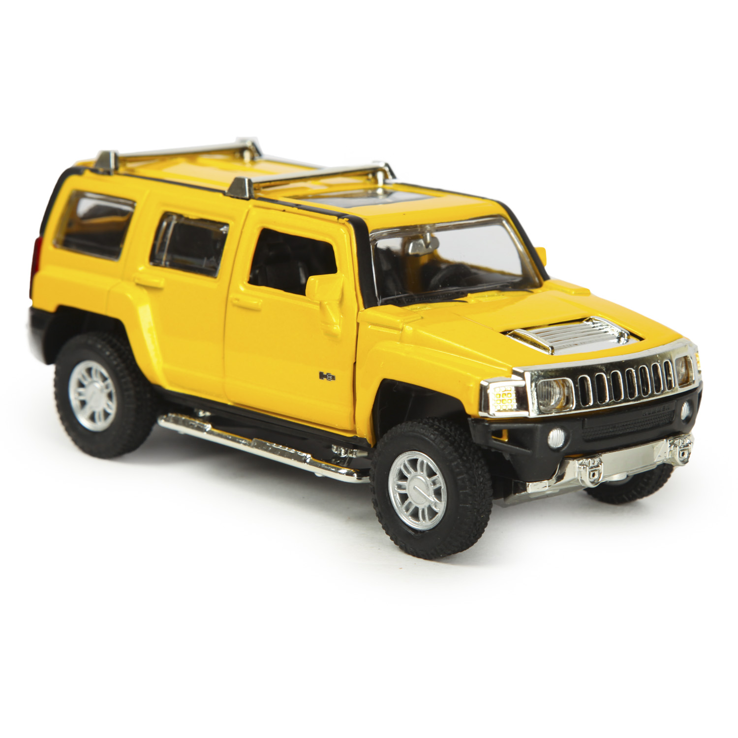 Машинка Mobicaro 1:32 Hummer H3 Желтая 68321 68321 - фото 1