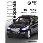 Внедорожник АВТОпанорама BMW 1:32 инерционный черный