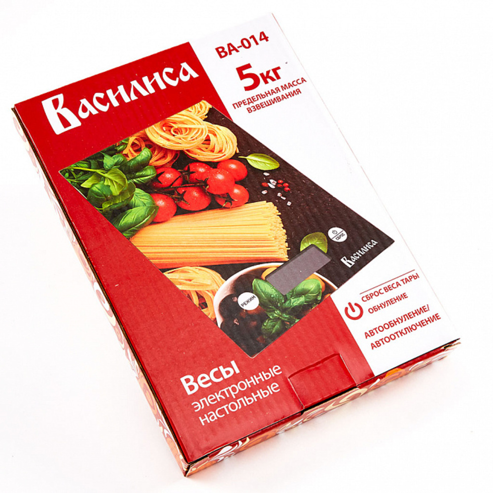 Весы настольные Василиса ВА-014 Итальянская кухня 5 кг стекло - фото 2