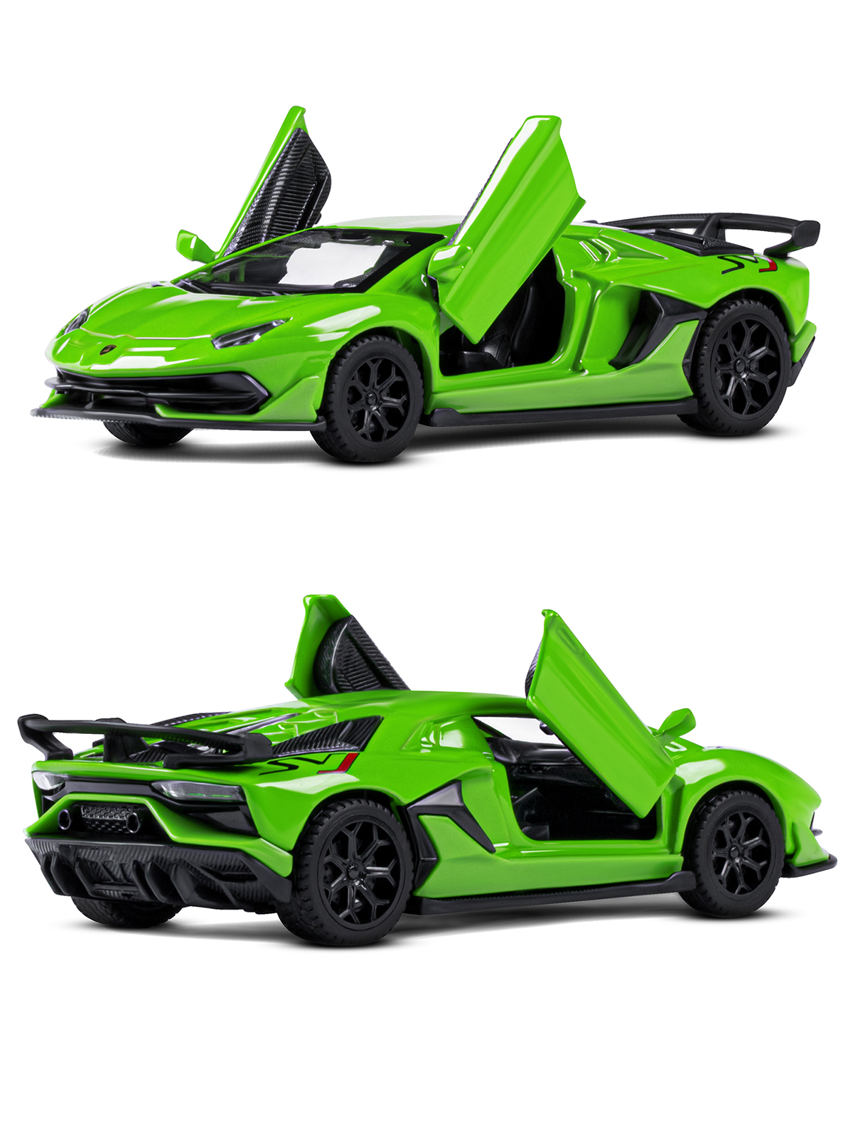 Автомобиль АВТОпанорама Lamborghini 1:43 зеленый JB1251218 - фото 6