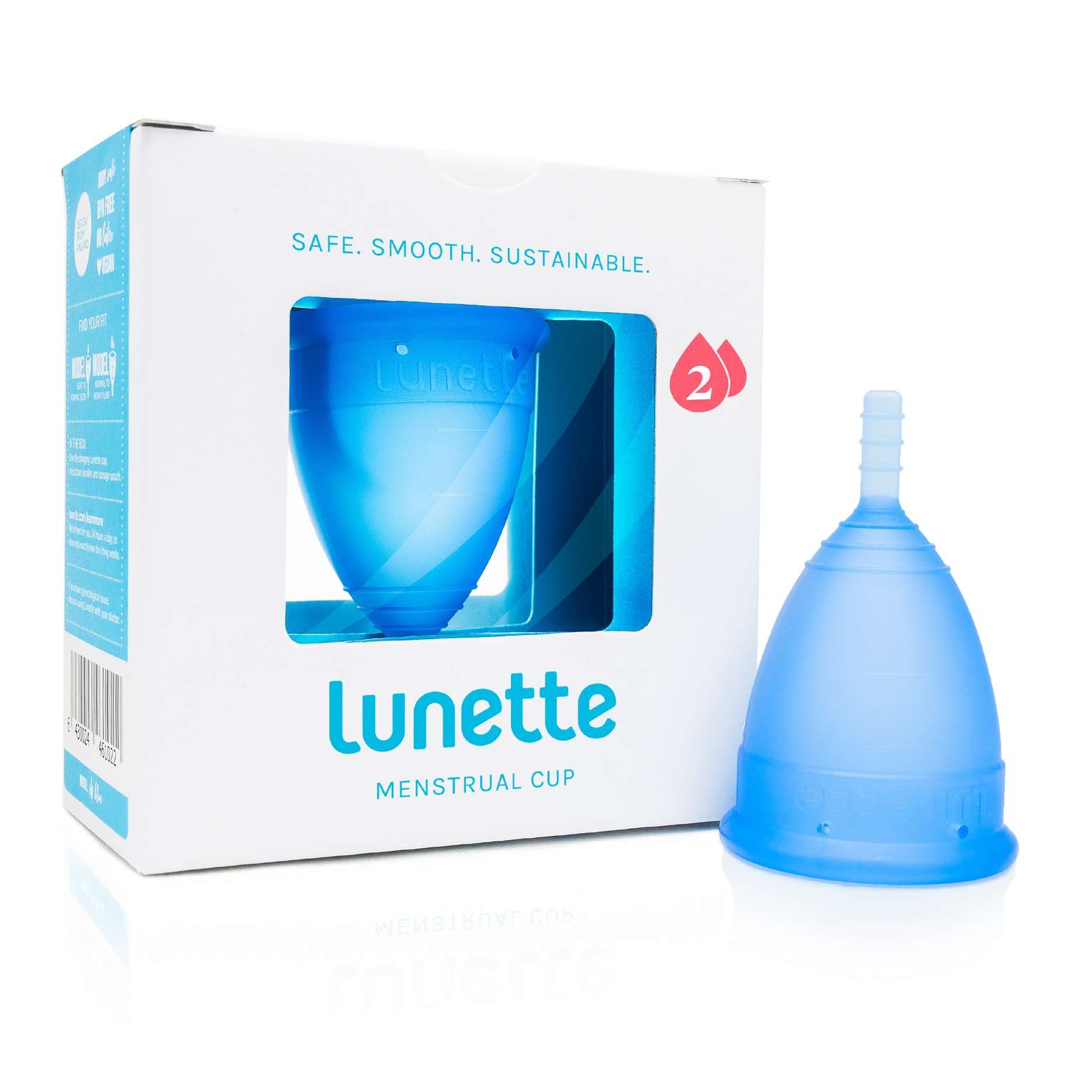 Менструальная чаша Lunette синяя Model 2 - фото 1
