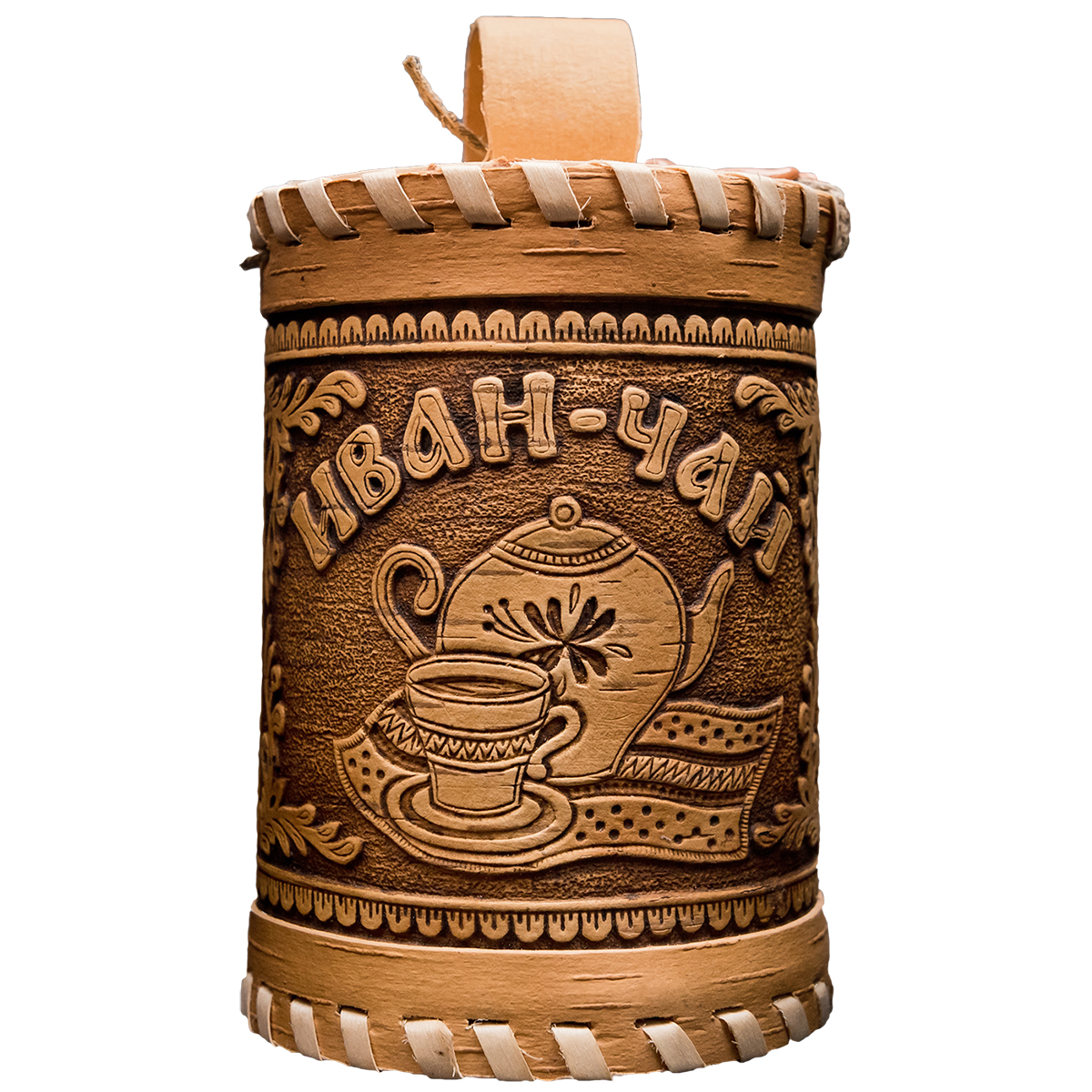 Чай Емельяновская Биофабрика иван-чай в подарочном берестяном туеске 50 гр. - фото 1