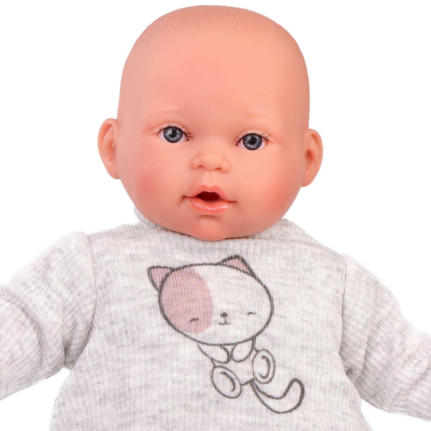 Кукла озвученная Antonio Juan Памела в сером 27 см плачет мягконабивная 11115 - фото 4
