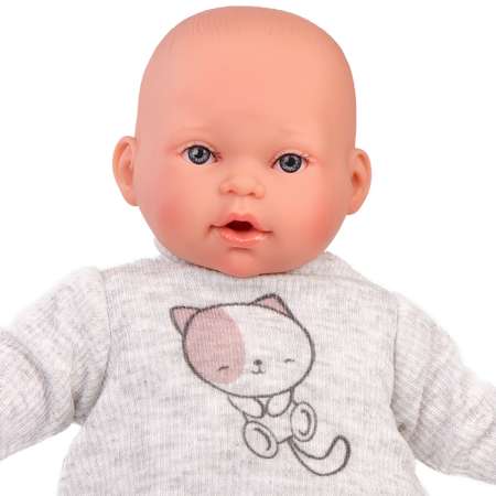Кукла озвученная Antonio Juan Памела в сером 27 см плачет мягконабивная