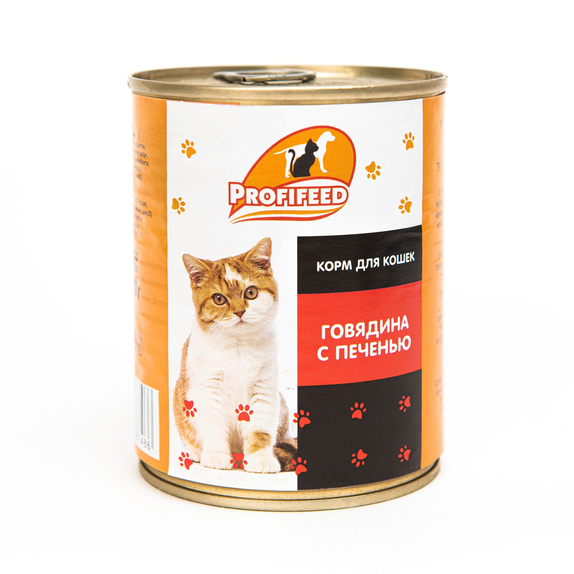 Консервы для кошек Profifeed Говядина с печенью 340г 12шт - фото 2