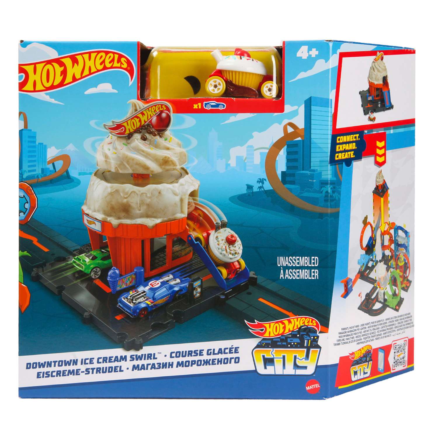 Трек Hot Wheels Ice Cream Swirl с лифтом HDR24 - фото 5