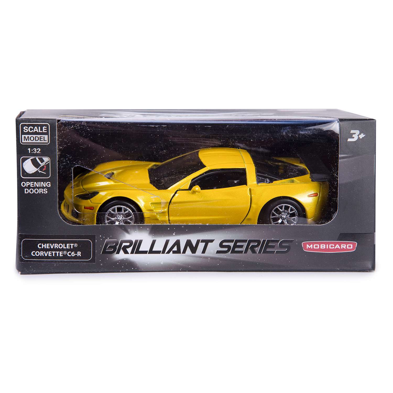 Машинка Mobicaro Chevrolet Corvette 1:32 Жёлтый металлик 544003Z(E) - фото 3