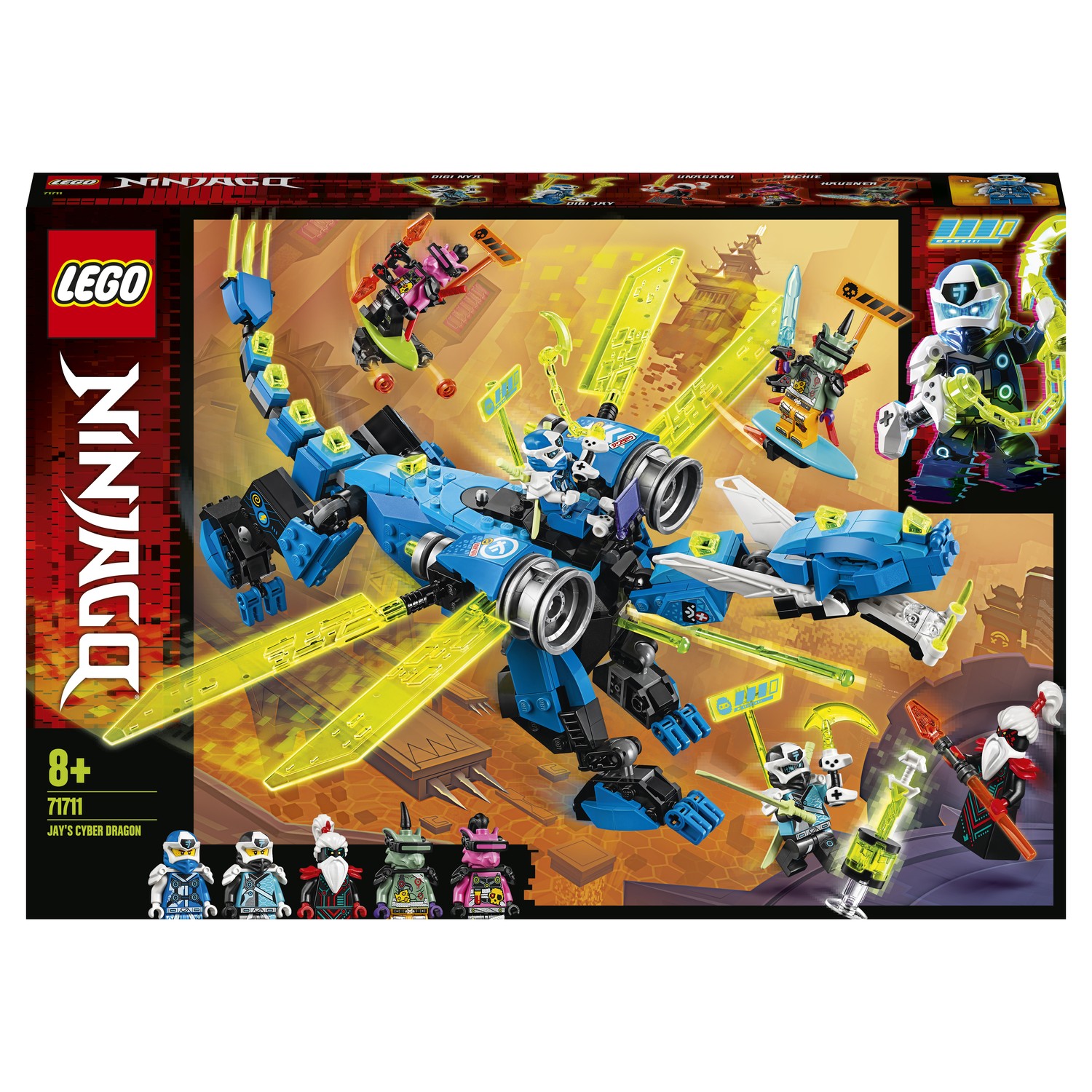 Конструктор LEGO Ninjago Кибердракон Джея 71711 - фото 2