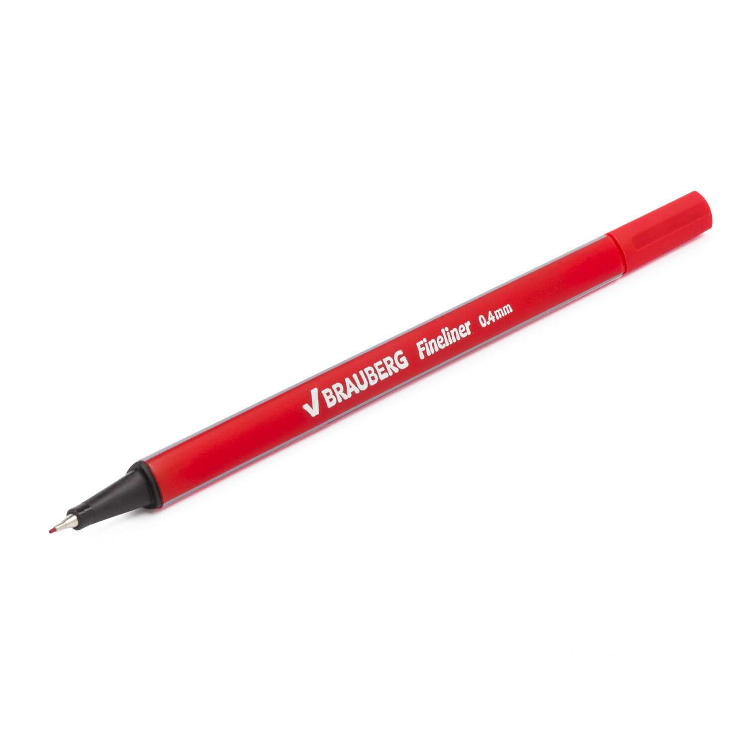Ручки капиллярные Brauberg линеры красные набор 12 шт для рисования и скетчинга - фото 2