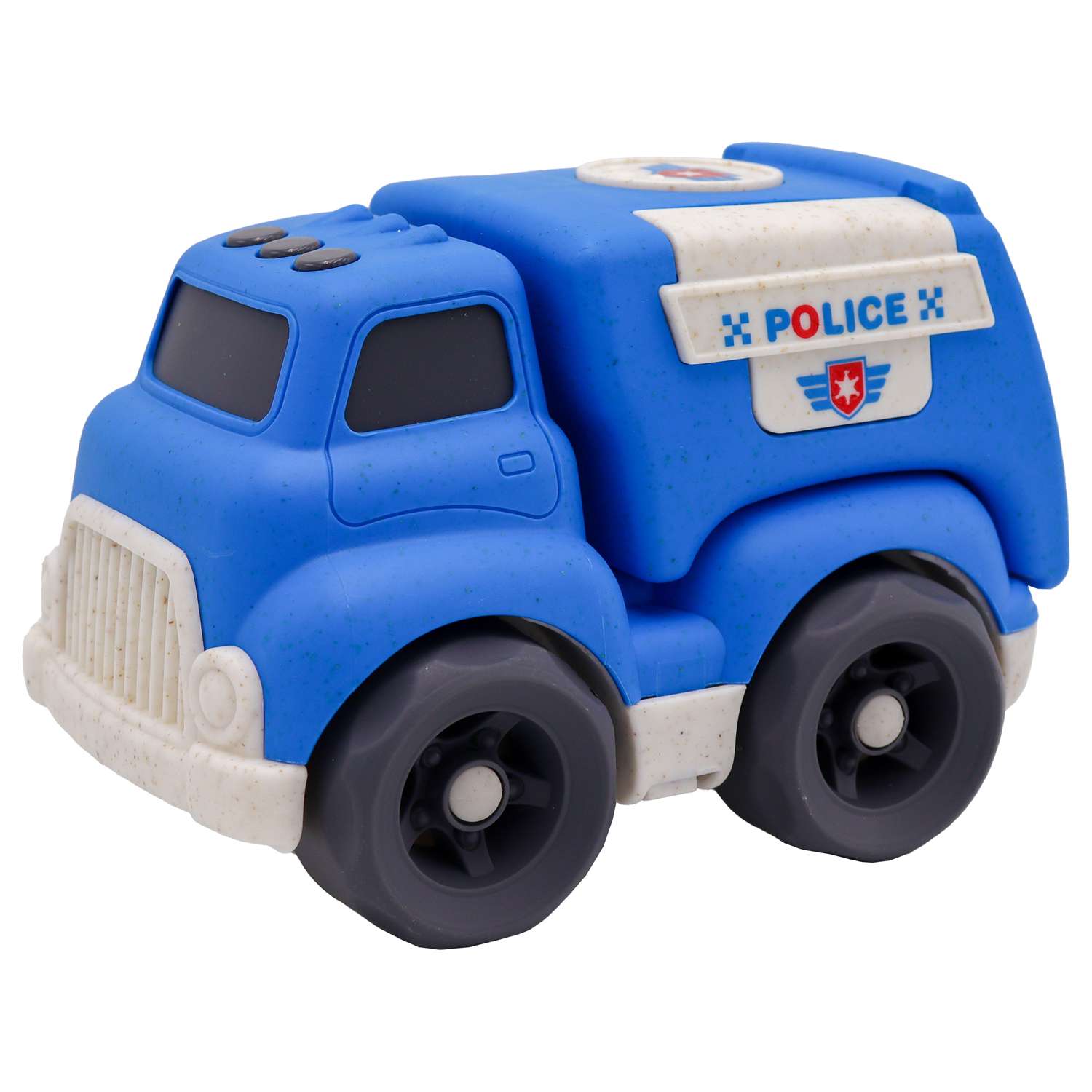 Игрушка Funky Toys Эко-машинка полиция Синяя 18 см FT0290663 - фото 1