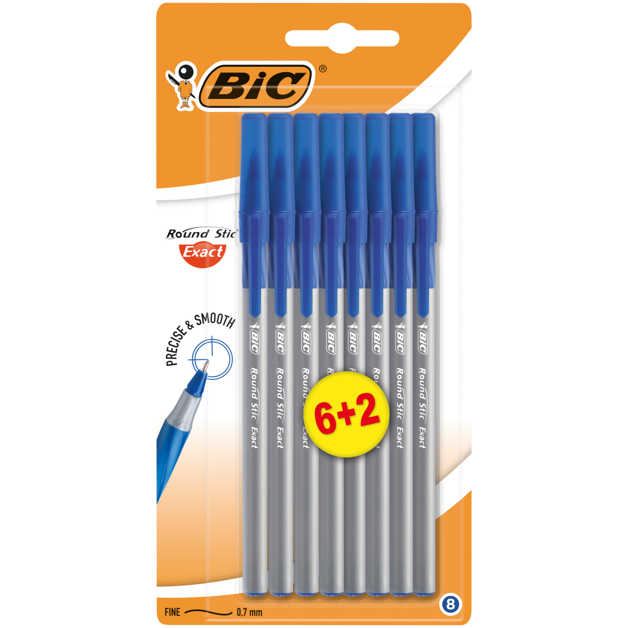 Ручки шариковые BIC Round Stic Exact