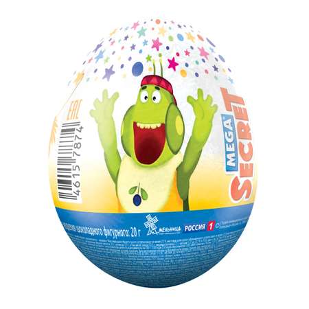 Шоколадное яйцо с игрушкой Сладкая сказка MEGA SECRET ЛУНТИК 20г.