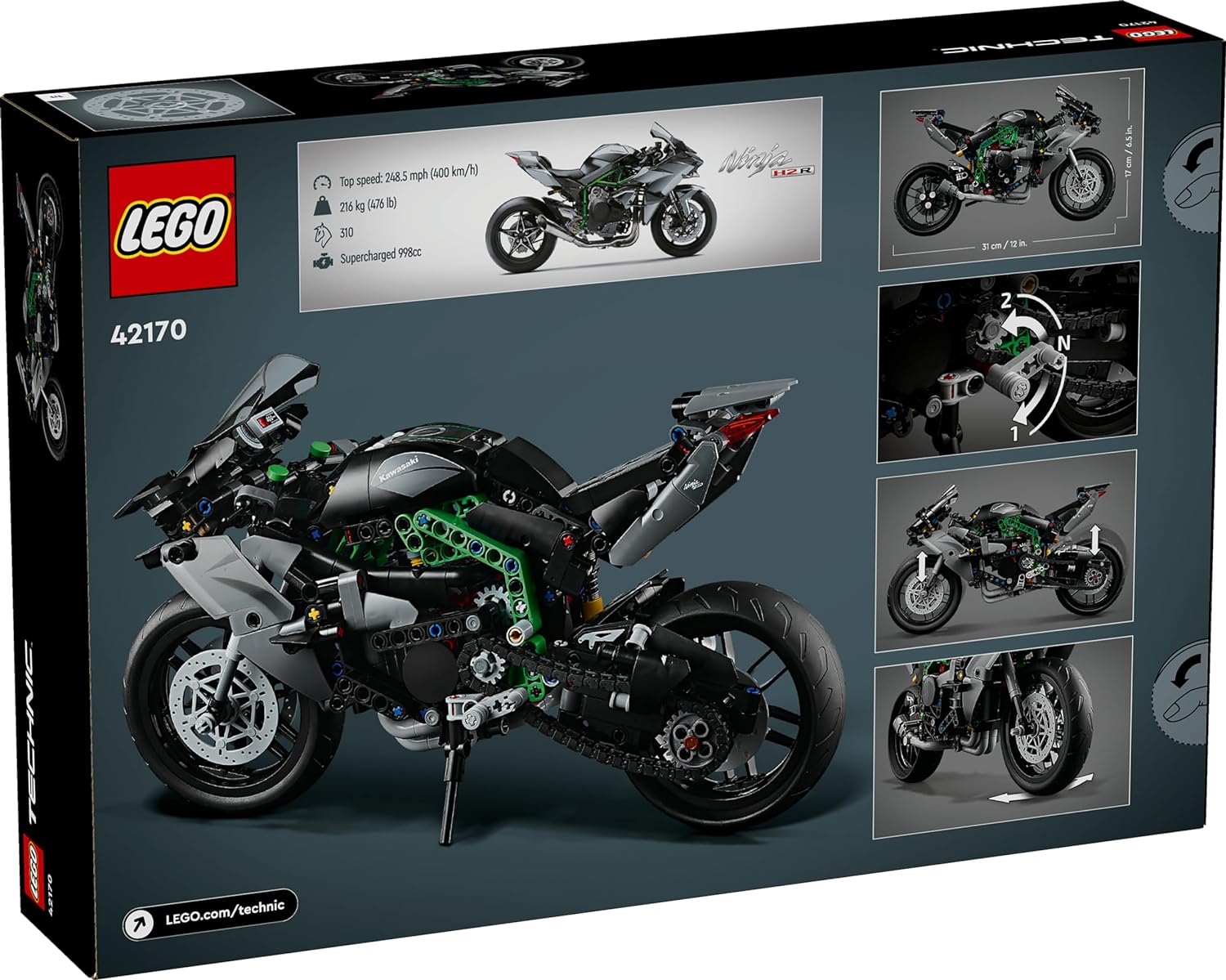 Конструктор LEGO Technic 42170 Мотоцикл Kawasaki Ninja H2R