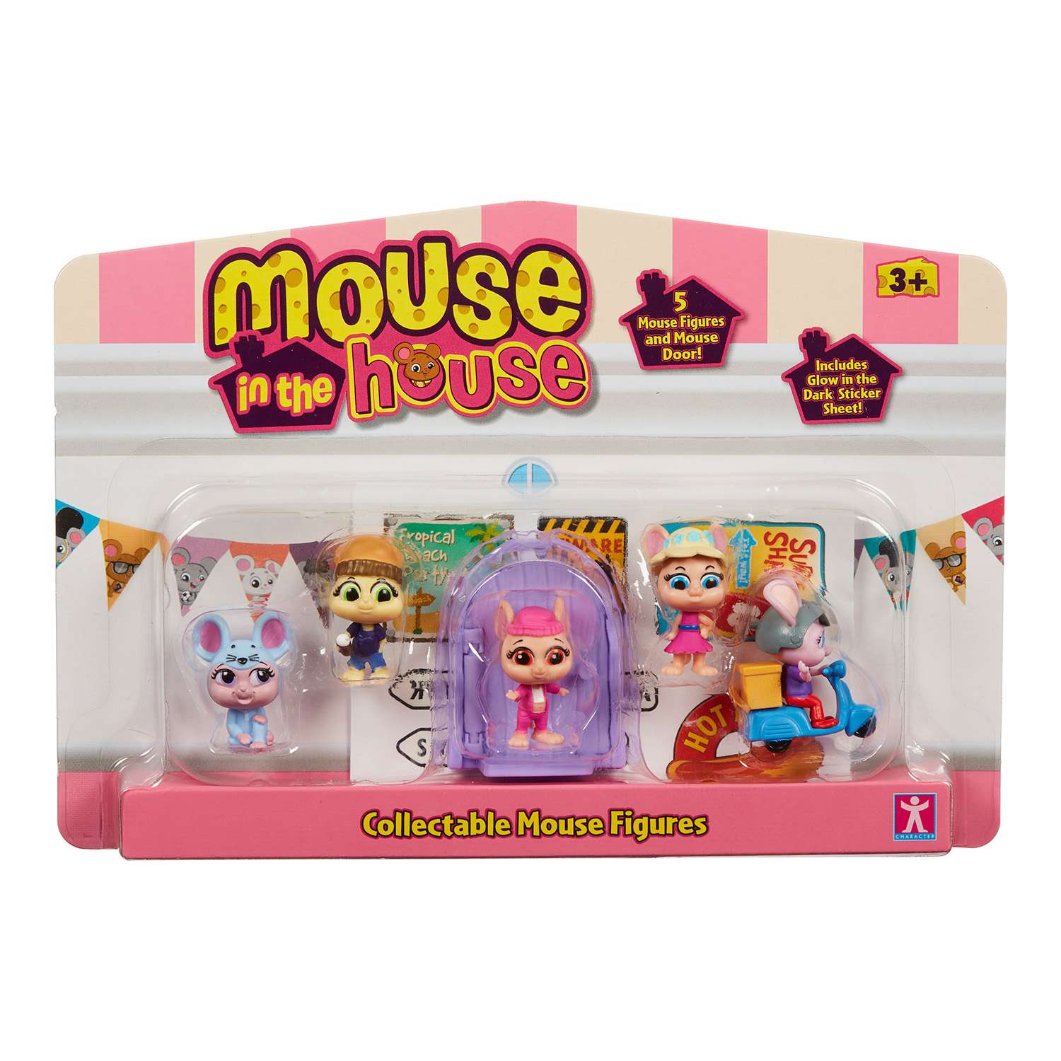 Набор игровой Mouse in the House Милли и мышки Розовый 5в1 41726 - фото 1