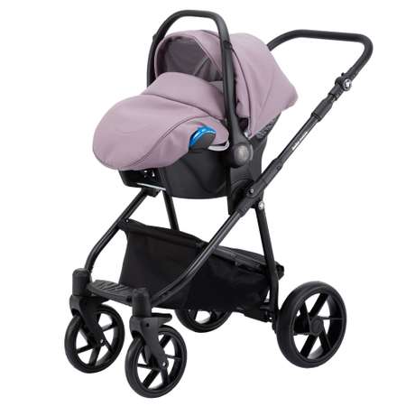 Коляска 3в1 BeBe-mobile Gusto Deluxe GU118 Сиреневая кожа-Сиреневая перфорированная кожа