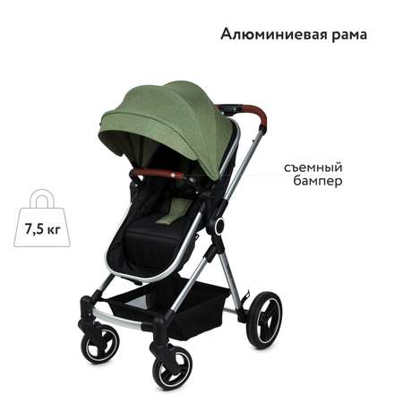 Коляска трансформер Babyton FlexiRide Black-Green