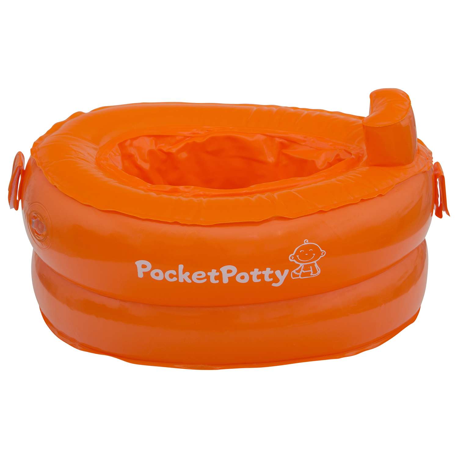 Горшок дорожный ROXY-KIDS надувной для детей PocketPotty цвет оранжевый - фото 1