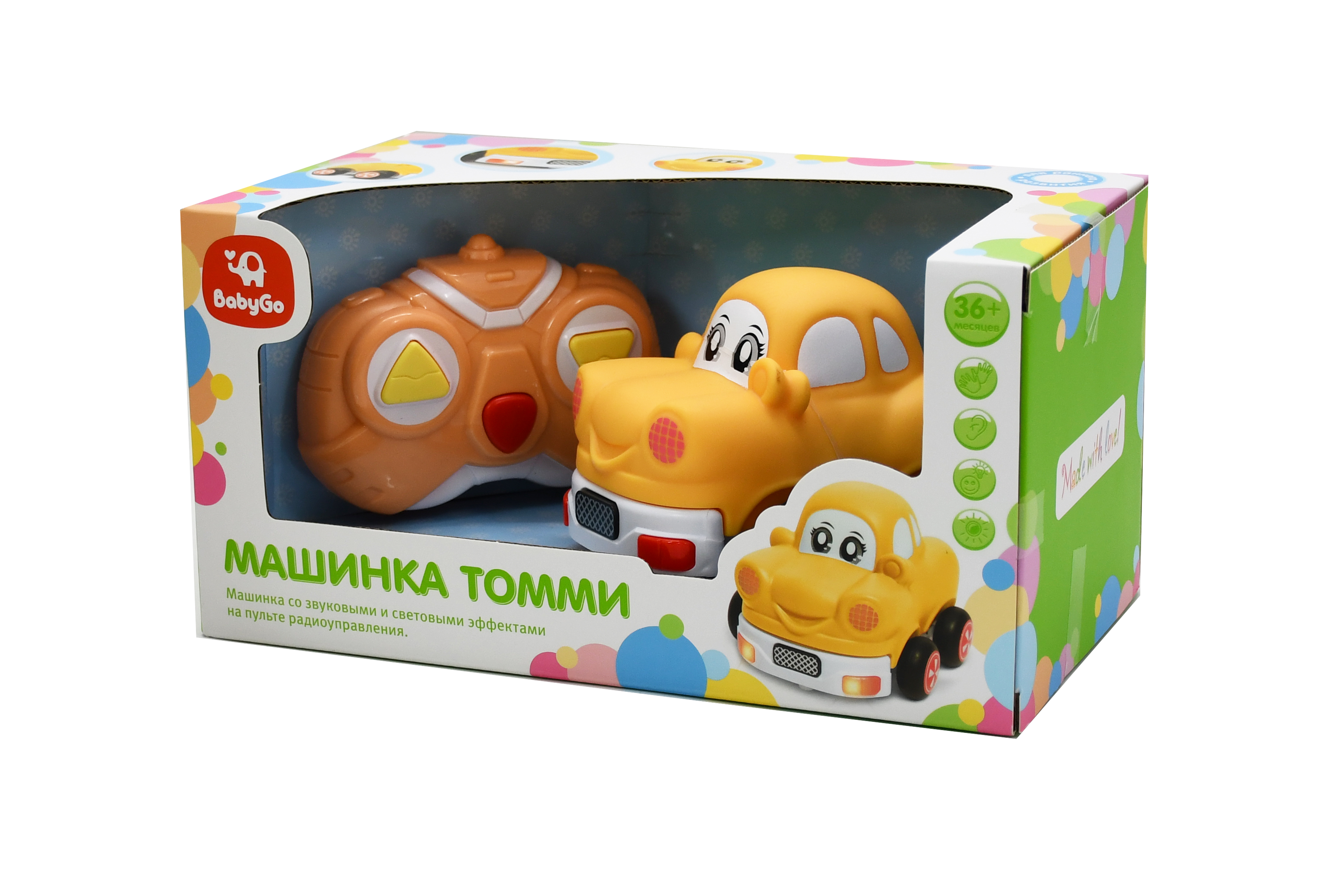 Игрушка Baby Go РУ Машинка Желтая OTC0882015 - фото 6