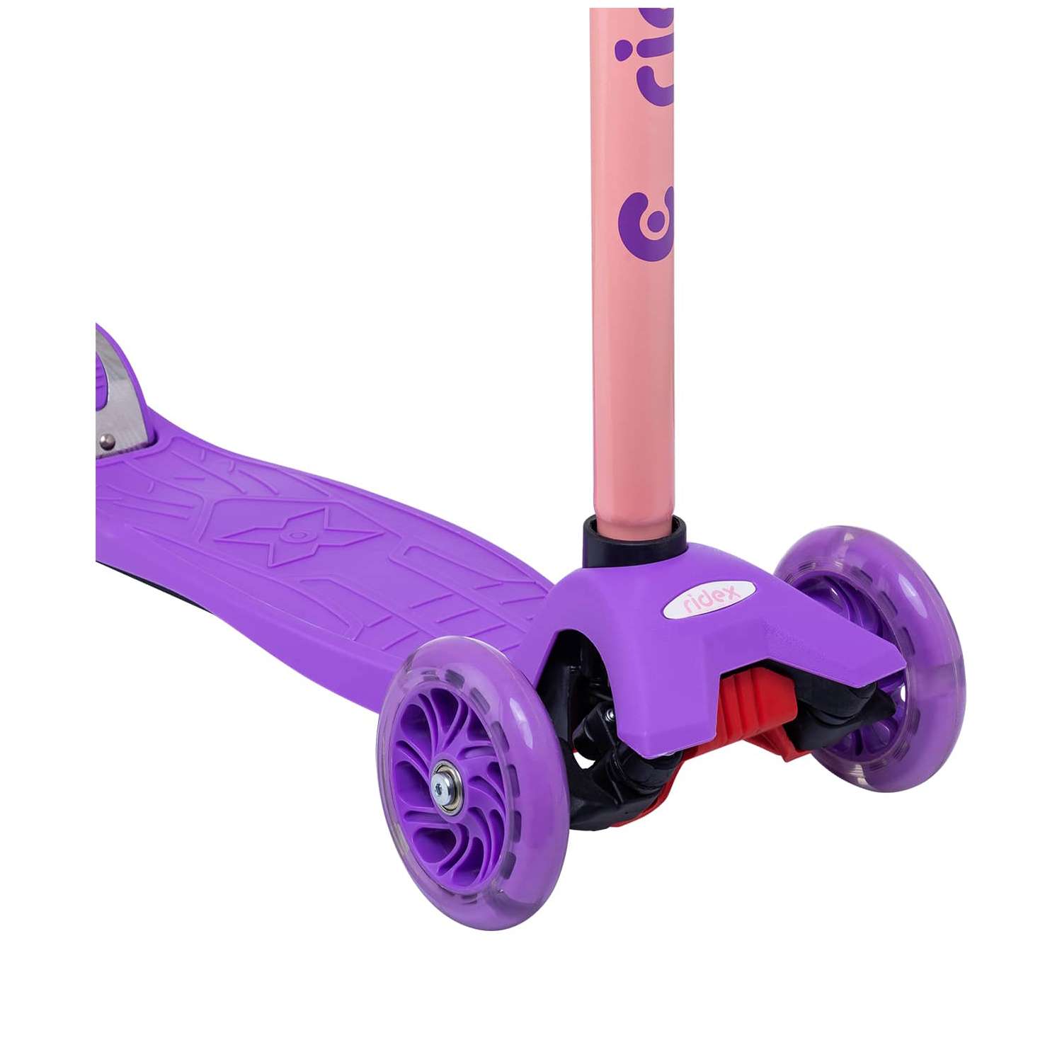 Самокат RIDEX трехколесный 3 wheels scooter Kiko 120/80 pink/violet - фото 5