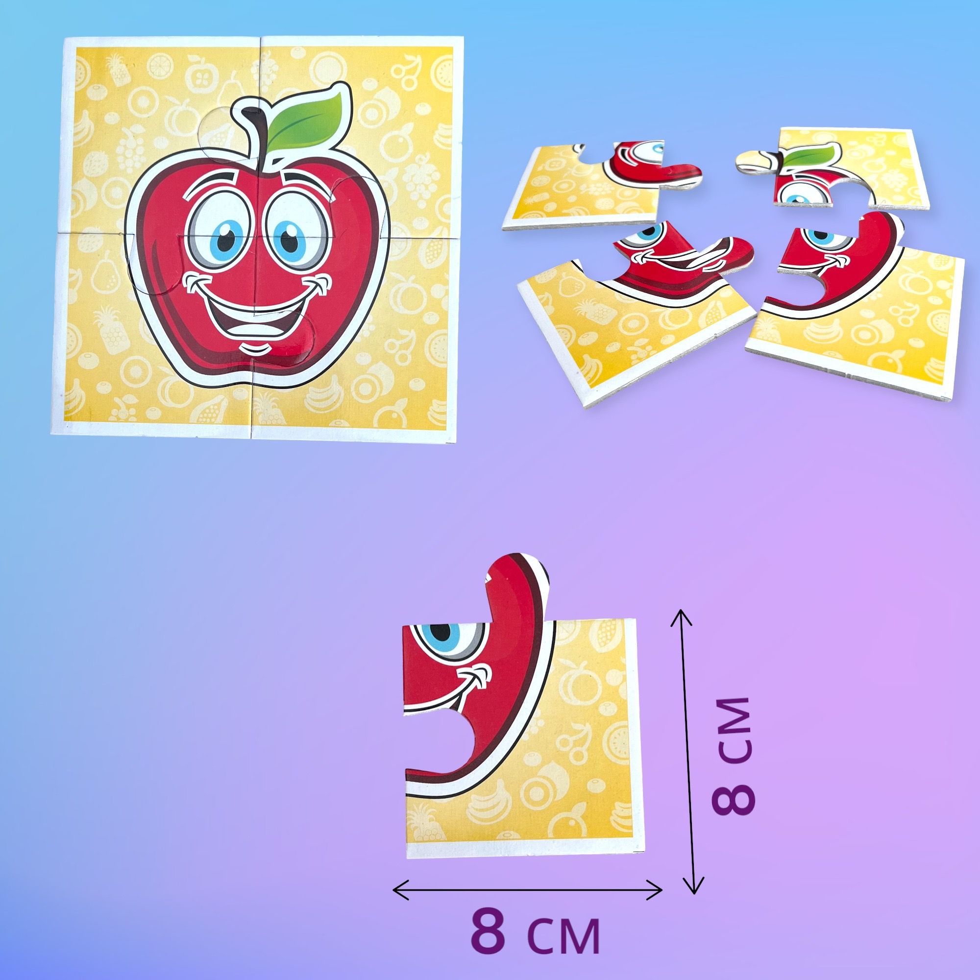 Интерактивные Макси пазлы JAGU Фрукты - фото 2