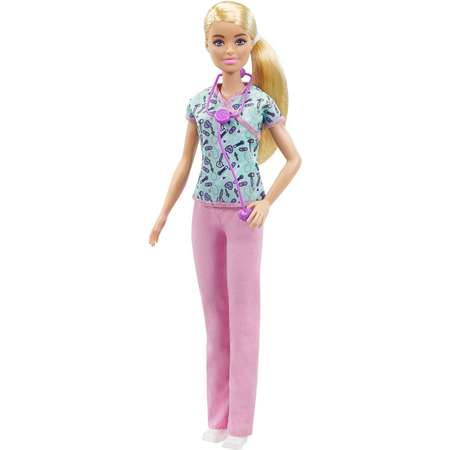 Кукла модельная Barbie Кем быть? Медсестра