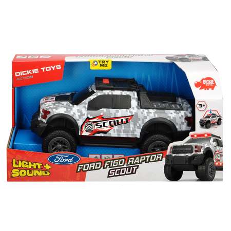 Машинка Dickie Scout Ford F150 Raptor 33см свет звук 3756000