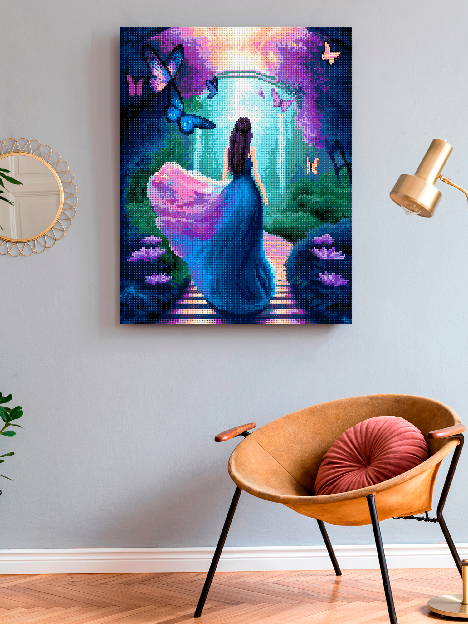 Алмазная мозаика Art on Canvas холст на подрамнике 40х50 см Тайная оранжерея - фото 3