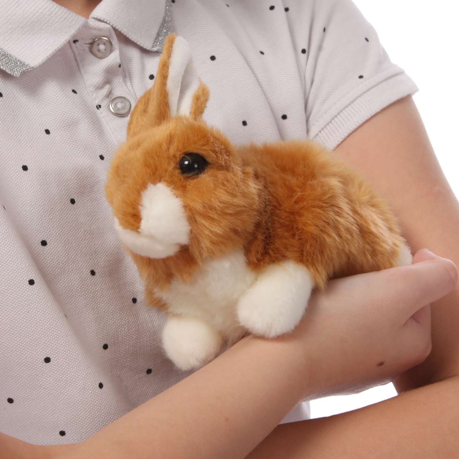Мягкая игрушка Aurora Кролик коричневый - фото 6