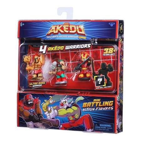 Набор игровой Akedo 3 коллекционный 4фигурки 39455