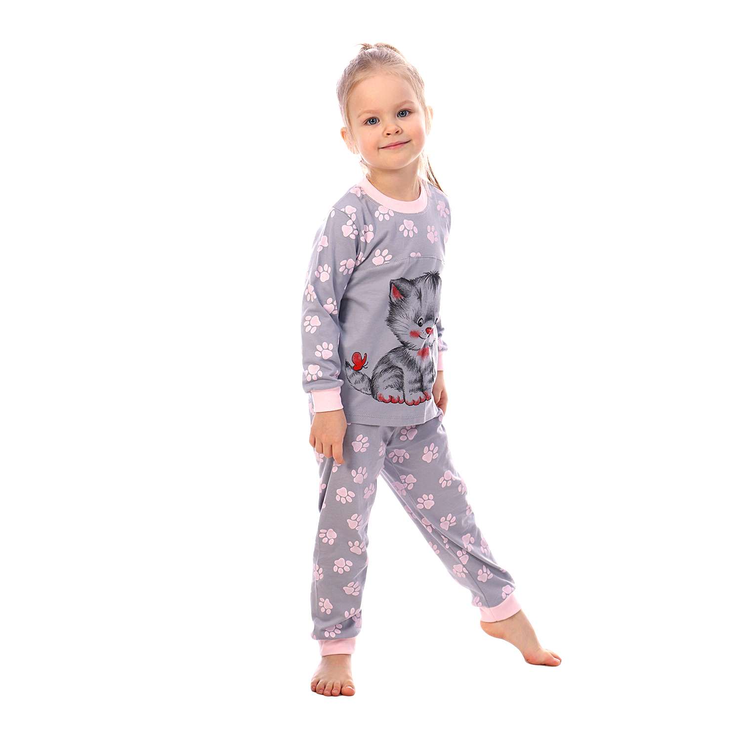 Пижама Детская Одежда 0025К/серый - фото 2