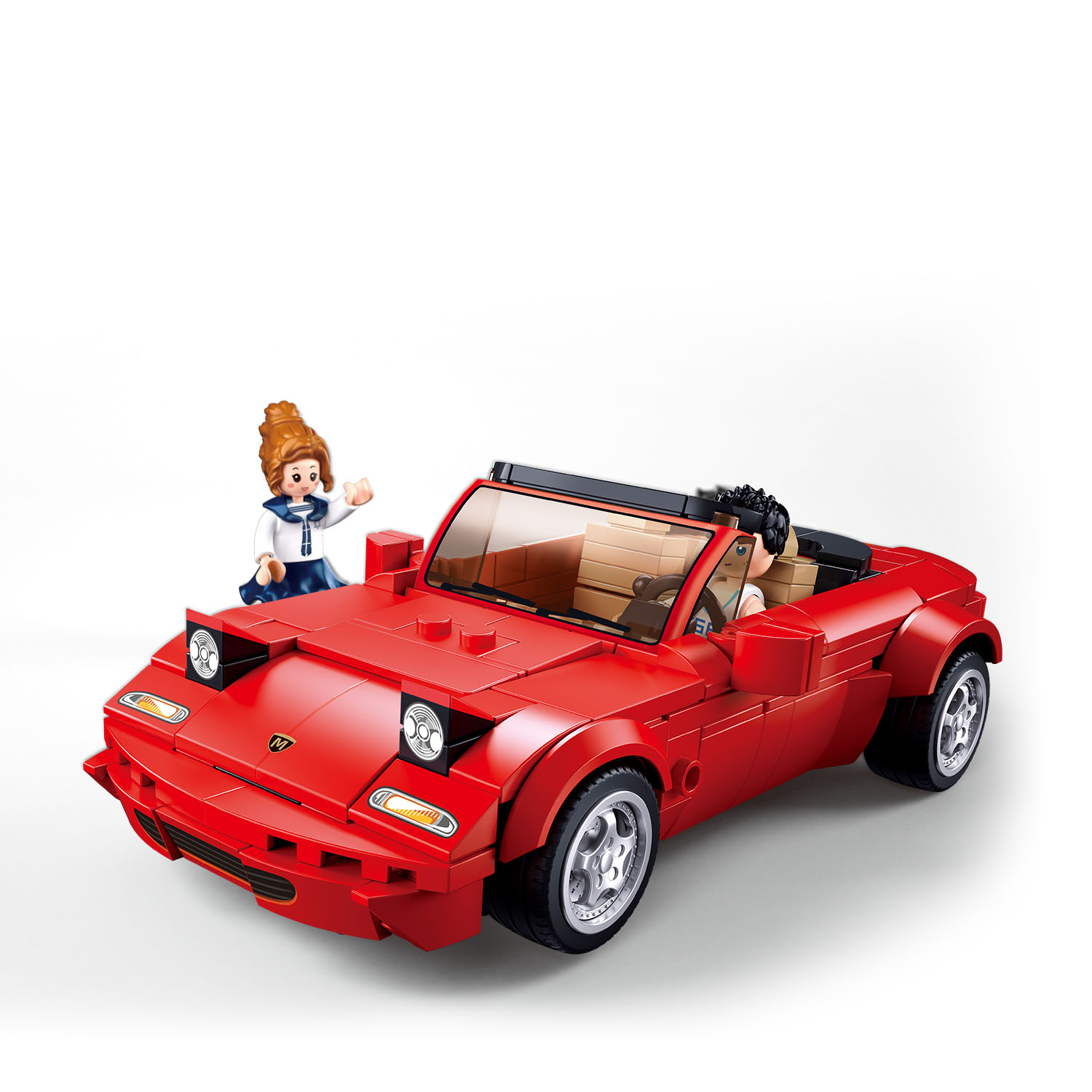 SLUBAN Model Bricks Sport Car Mx5S 264 Pieces Construction Game