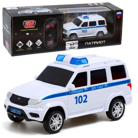 Машина Автоград радиоуправляемая «УАЗ Патриот. Полиция» 15 5 см свет белый PATRIOT