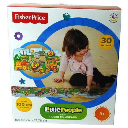 Пазл Fisher Price Поезд с цифрами 30деталей FPR 30610