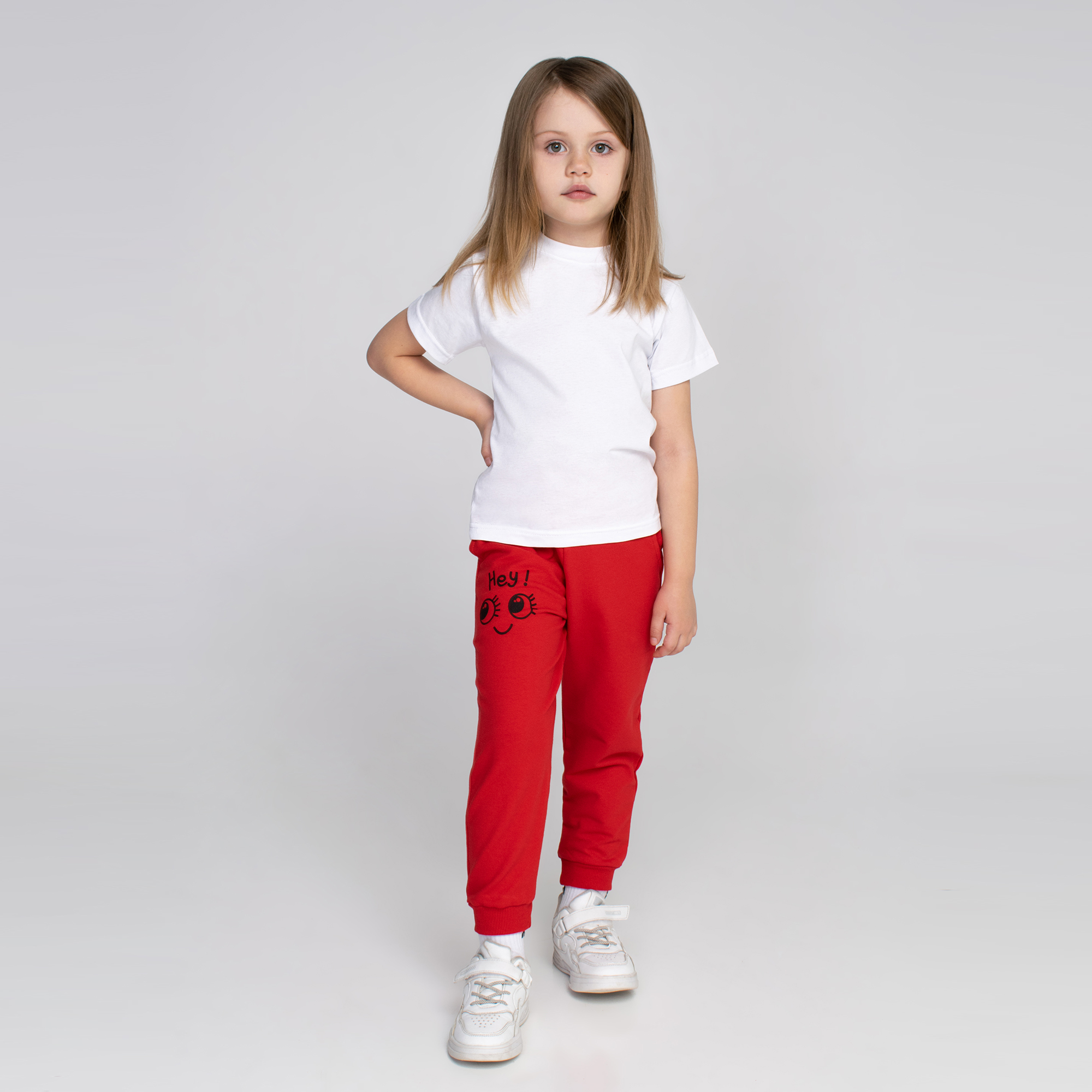 Спортивные брюки Счастливая малинка М-1315 крас - фото 2