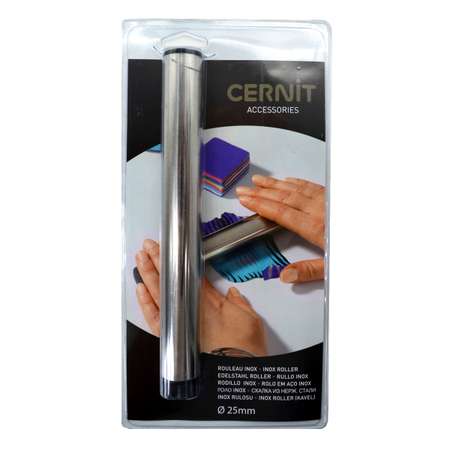 Инструмент для лепки Cernit из полимерной пластики скалка из нержавеющей стали Цернит CE902