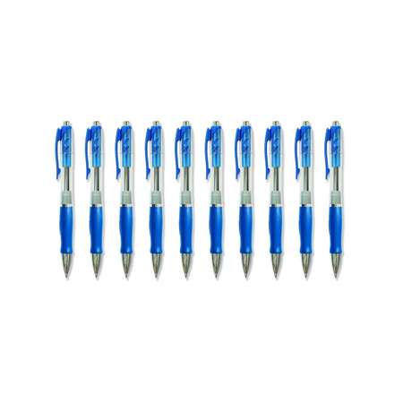 Ручки шариковые Berlingo автомат Modern синяя 0.7мм - 10 шт