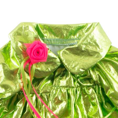 Одежда для кукол BUDI BASA Зеленое платье и блестящий плащ для Зайки Ми 25 см OStS-361