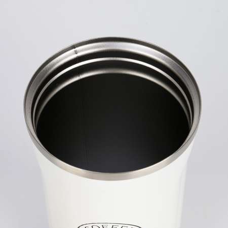 Термокружка Sima-Land Coffee» 500 мл сохраняет тепло 10 ч белая