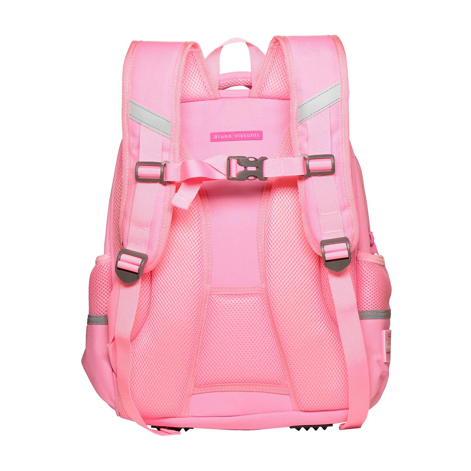 Рюкзак школьный Bruno Visconti светло-розовый с эргономичной спинкой Зефирный зайка - фото 7