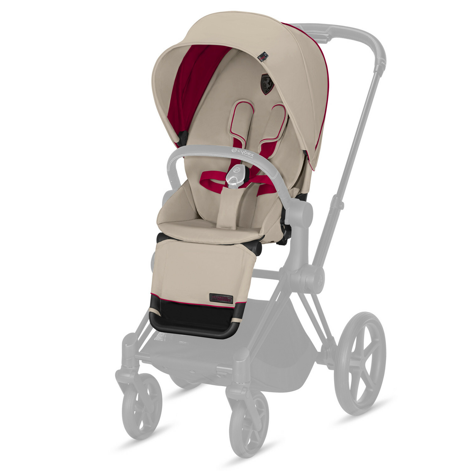 Набор чехлов Cybex Seat Pack Cybex Priam III FE Ferrari Silver-Grey 519002709 - фото 1