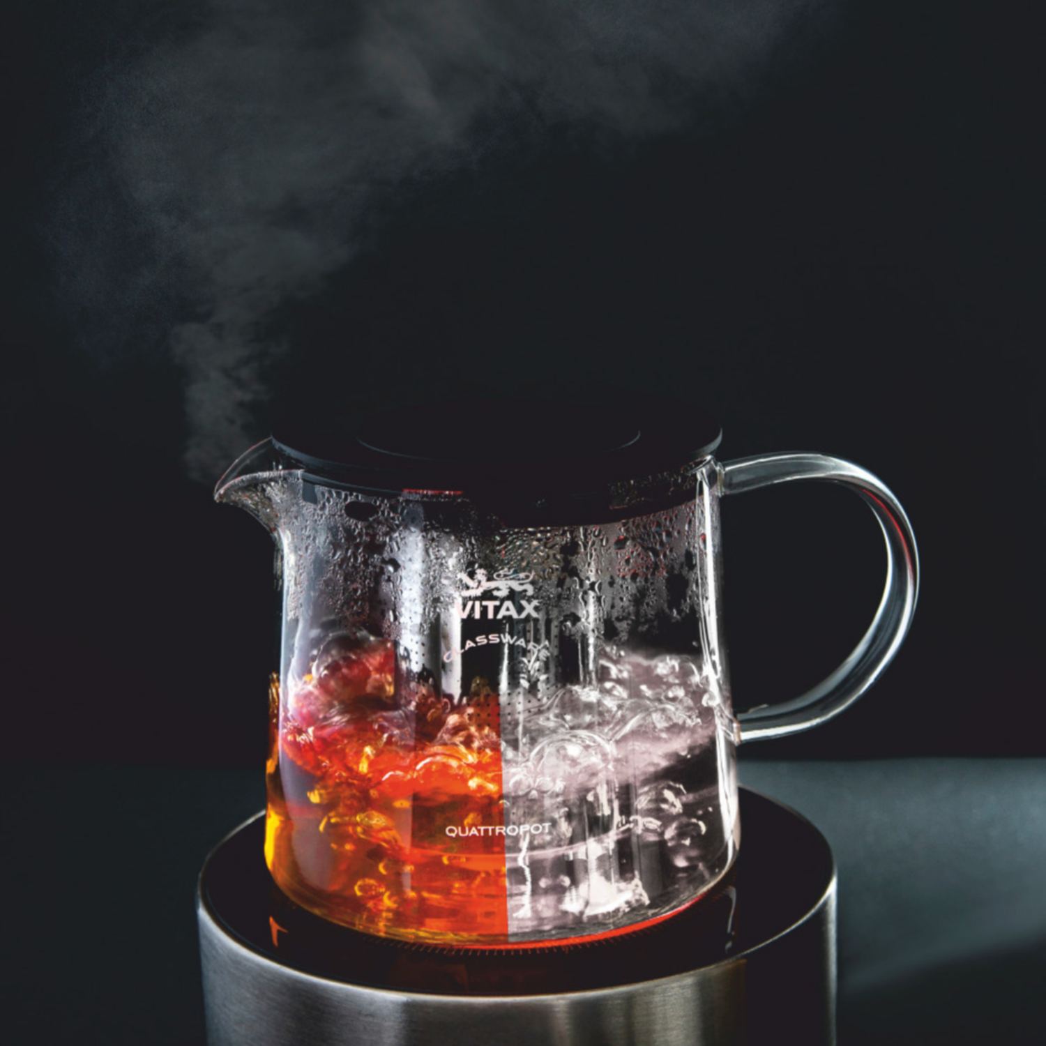 Чайник заварочный Vitax 1.5 л из жаропрочного стекла с ситечком можно греть на плите - фото 6
