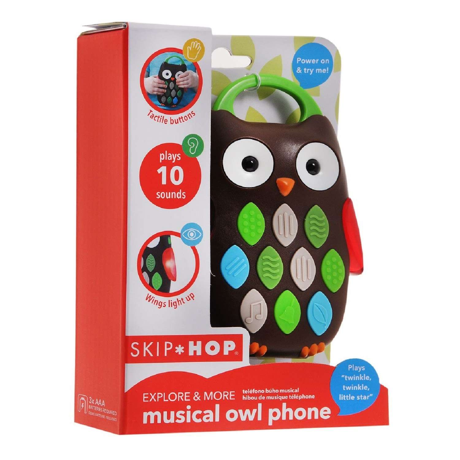 Развивающая игрушка Skip Hop Телефон-сова музыкальный - фото 6