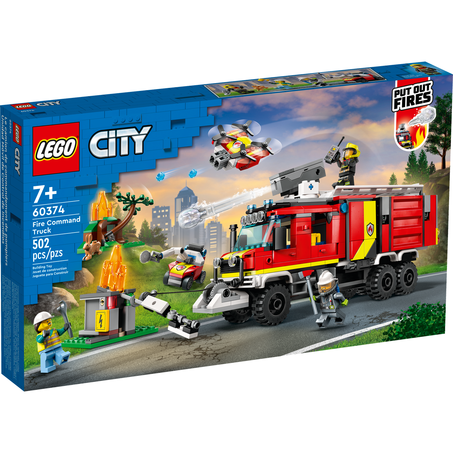 Конструктор LEGO City Fire «Пожарная машина» 502 детали 60374 - фото 11