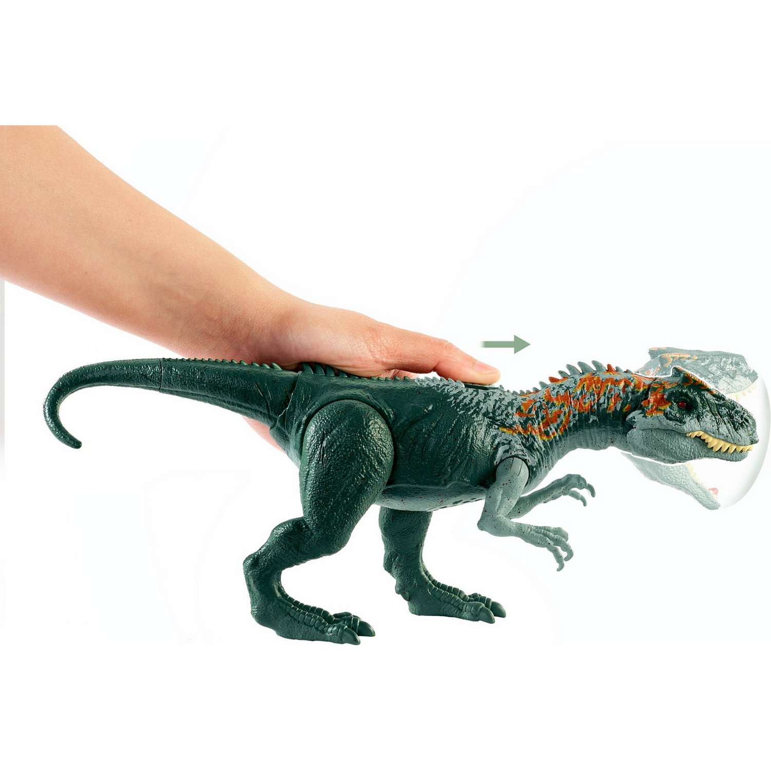 Фигурка Jurassic World Рычащий динозавр Аллозавр GWD10 - фото 6